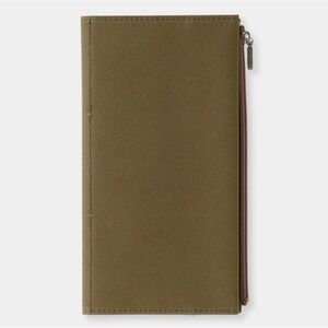 NEW TRAVELER'S Notebook Cotton Zipper Case Olive Regular Size JAPAN